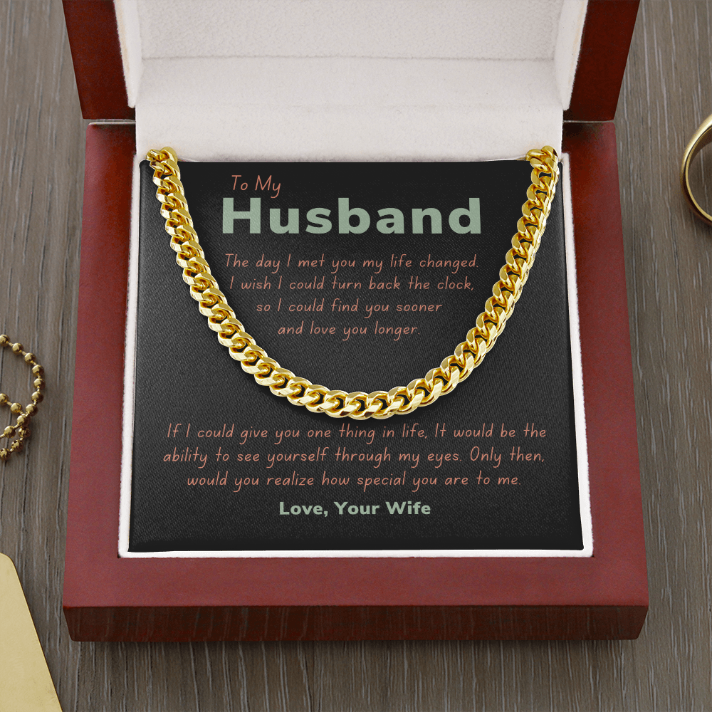 To my husband, turn back the clock