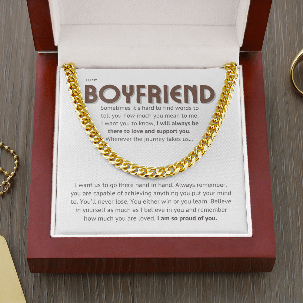 To my boyfriend - proud of you II, brown