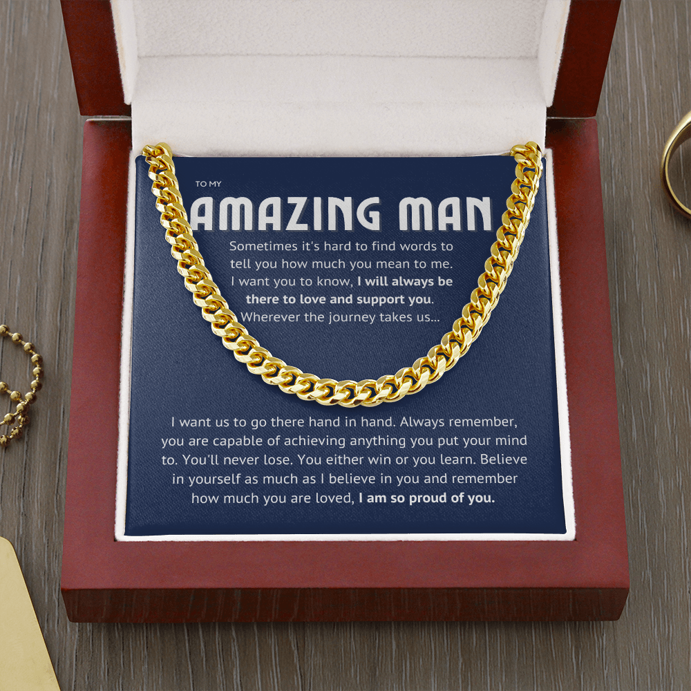 To my amazing man - proud of you II, blue