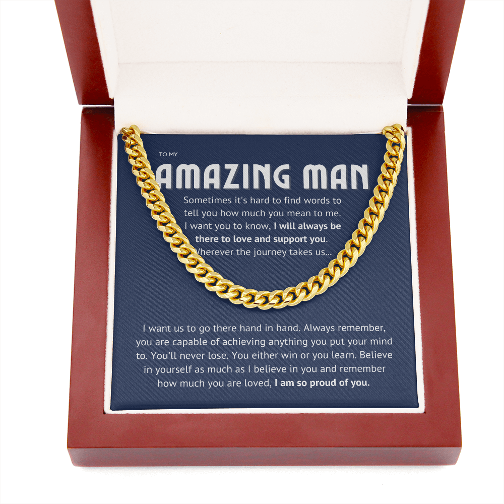 To my amazing man - proud of you II, blue