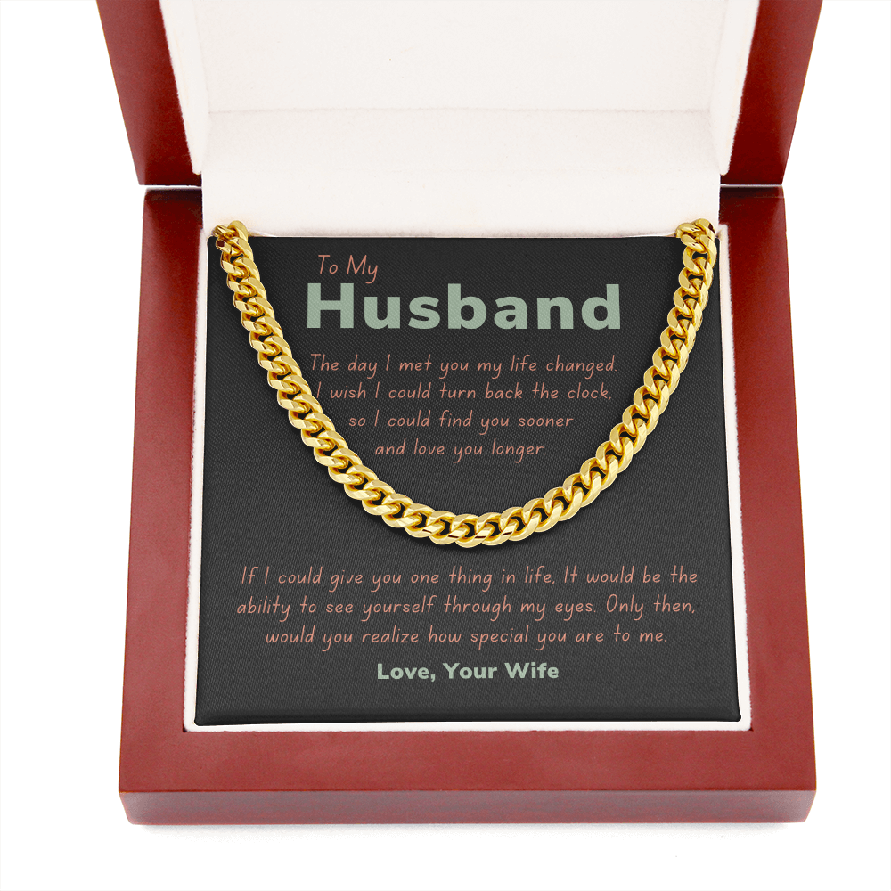 To my husband, turn back the clock