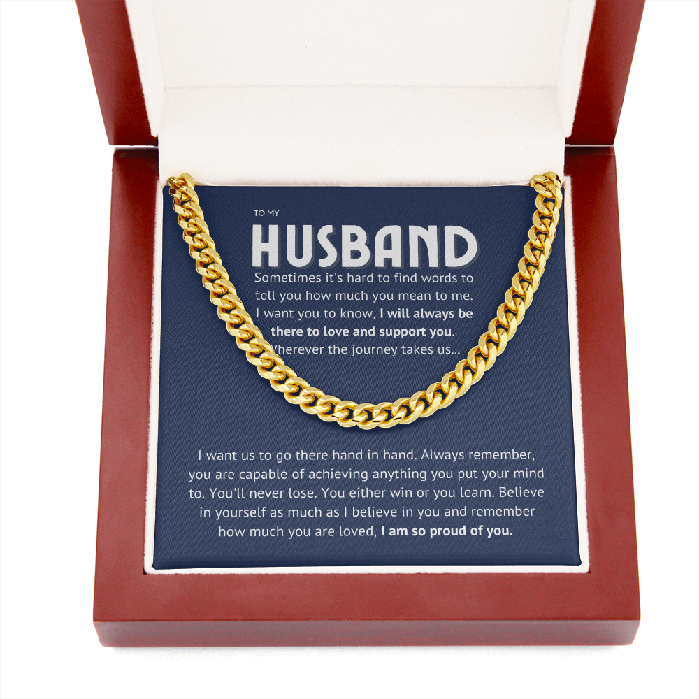 To my husband - proud of you II, blue