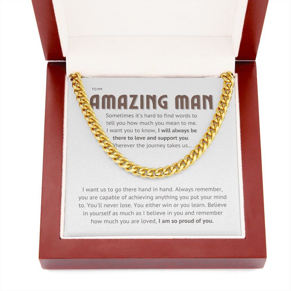 To my amazing man - proud of you II, brown