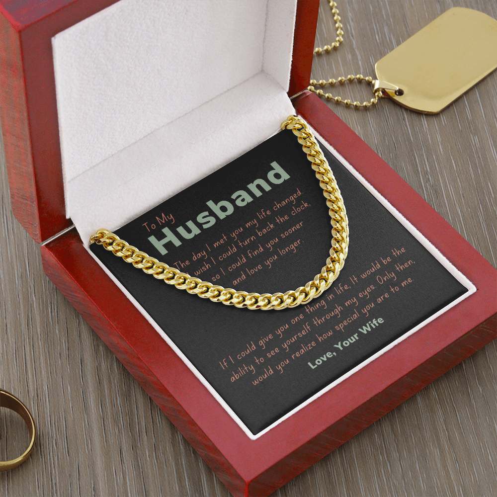 To my husband, turn back the clock