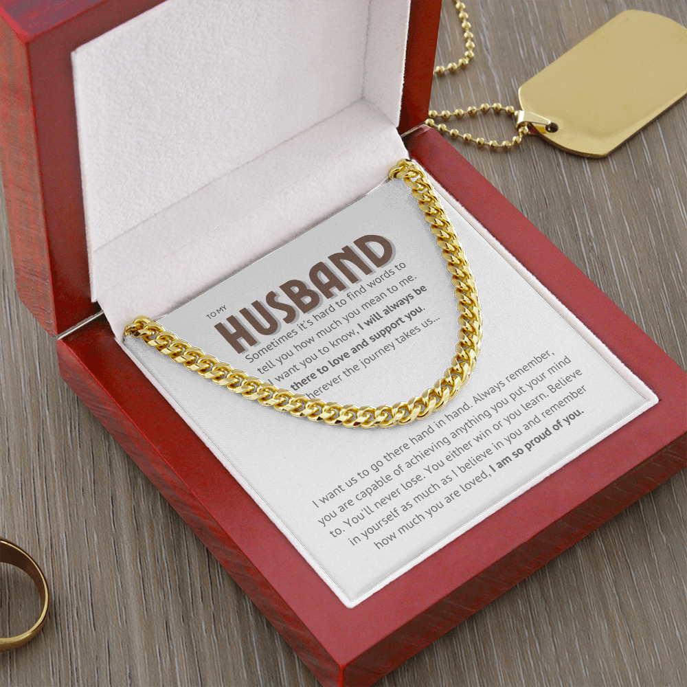 To my husband - proud of you II, brown