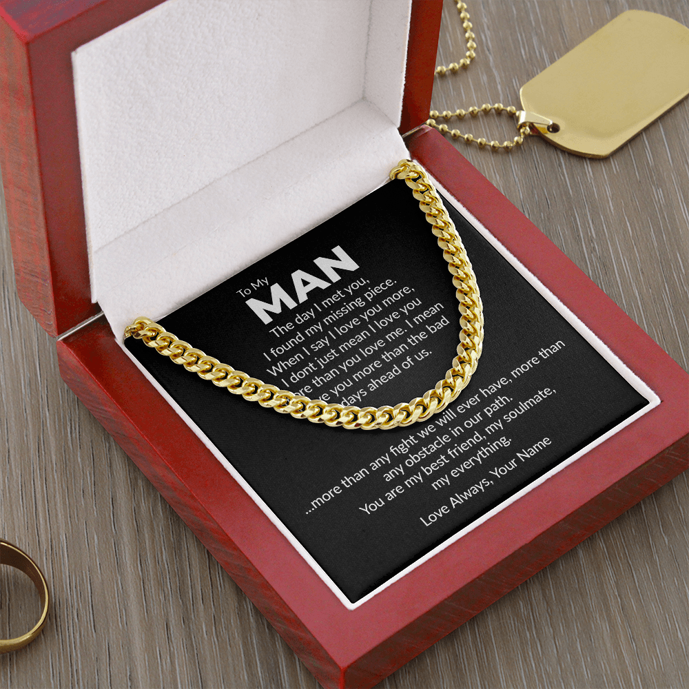 Personalized - the day i met you, to my man