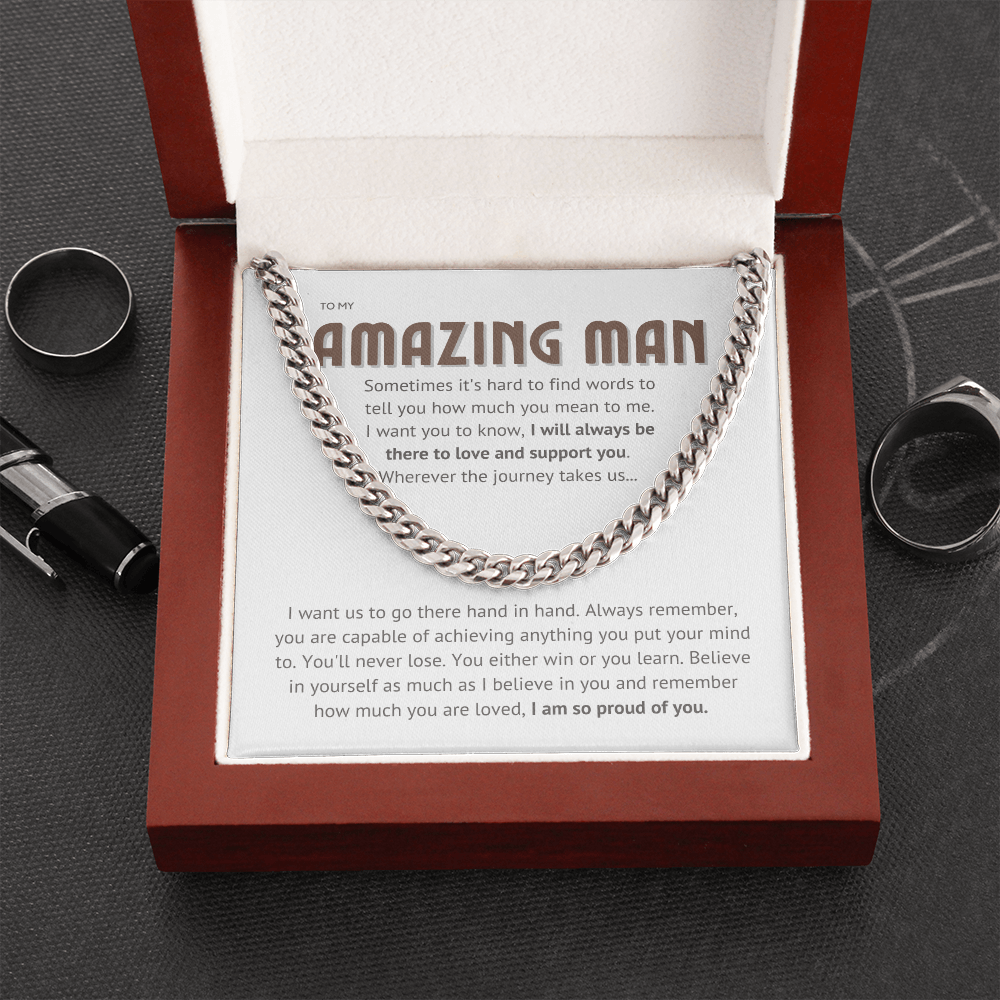 To my amazing man - proud of you II, brown