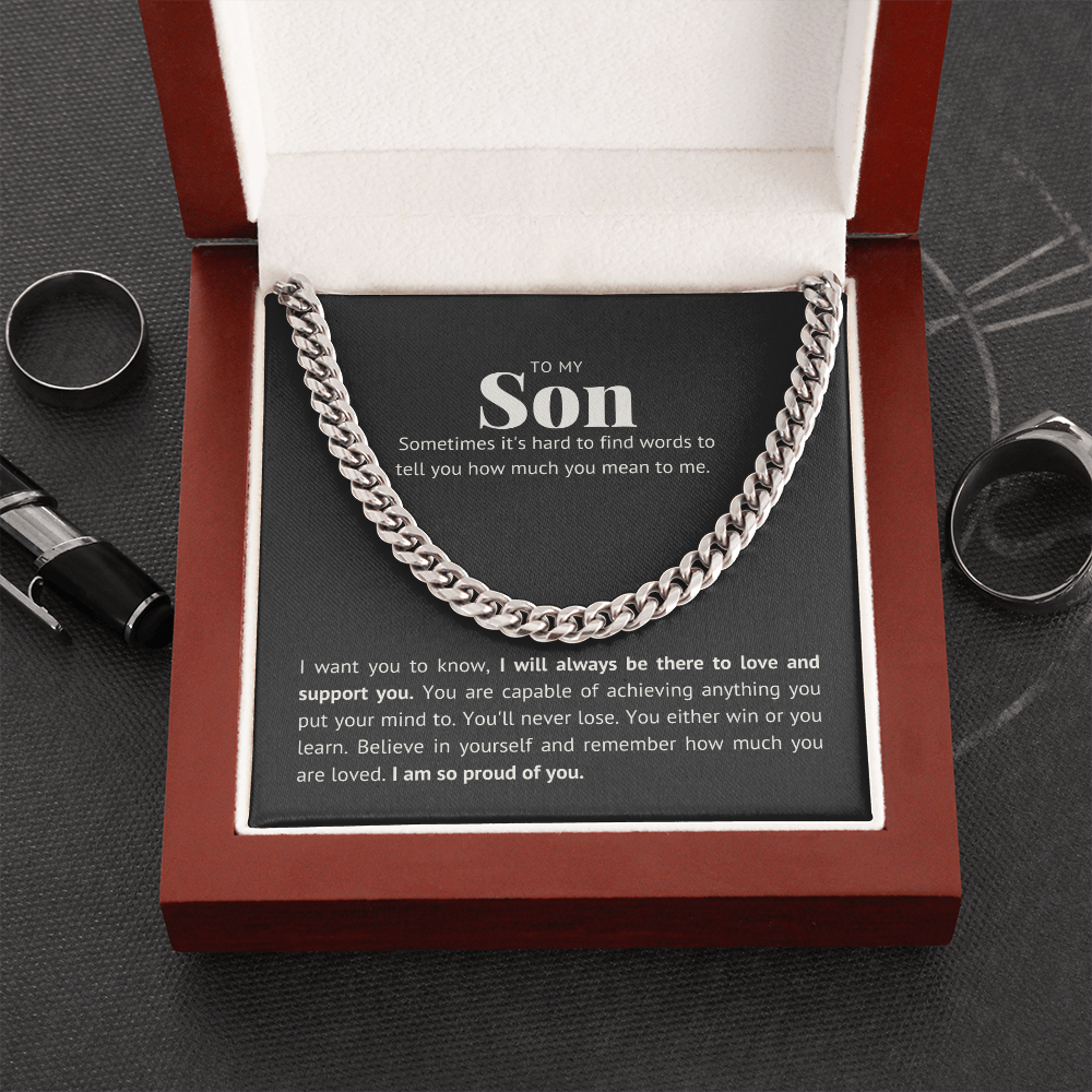 Hard to find the words, For Son