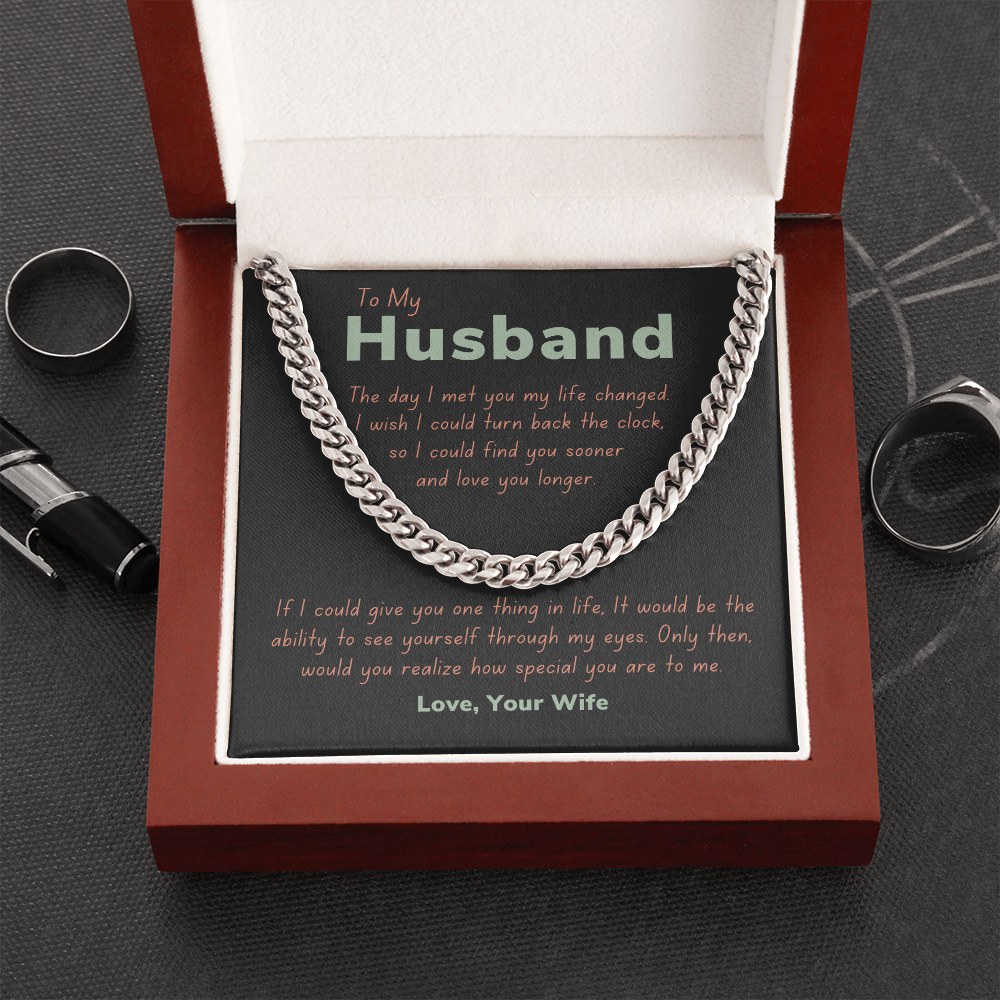 To my husband, turn back the clock