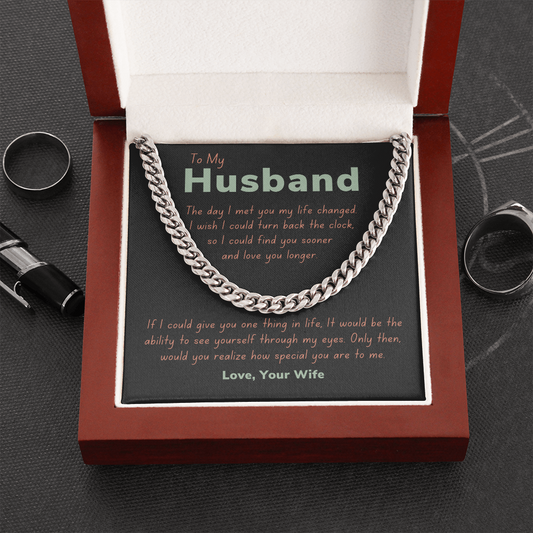 To my husband, turn back the clock