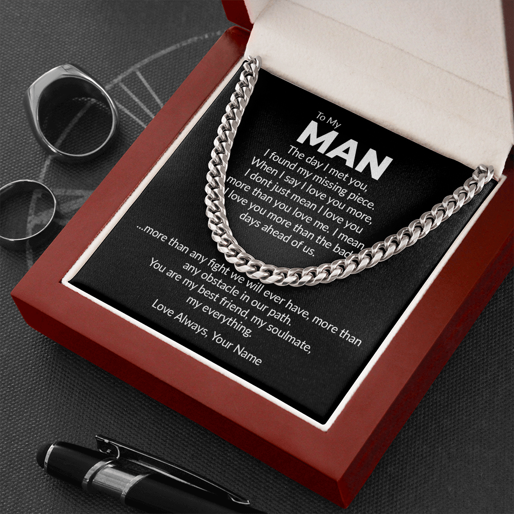 Personalized - the day i met you, to my man