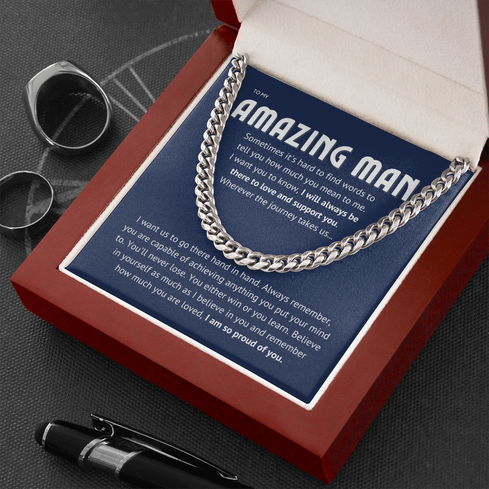 To my amazing man - proud of you II, blue