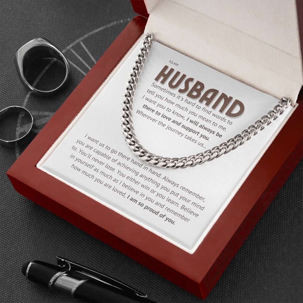 To my husband - proud of you II, brown