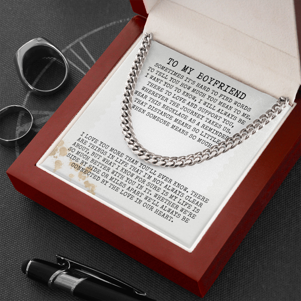 To my boyfriend, long distance