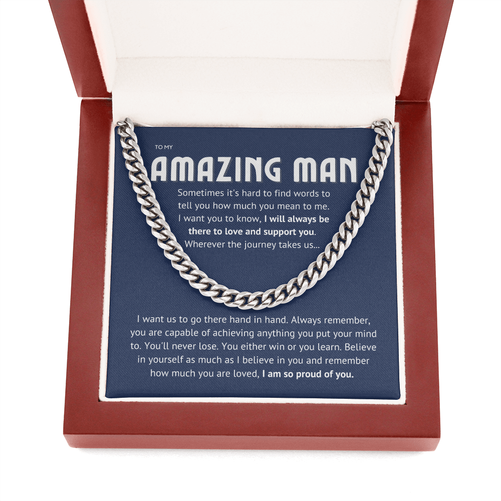To my amazing man - proud of you II, blue