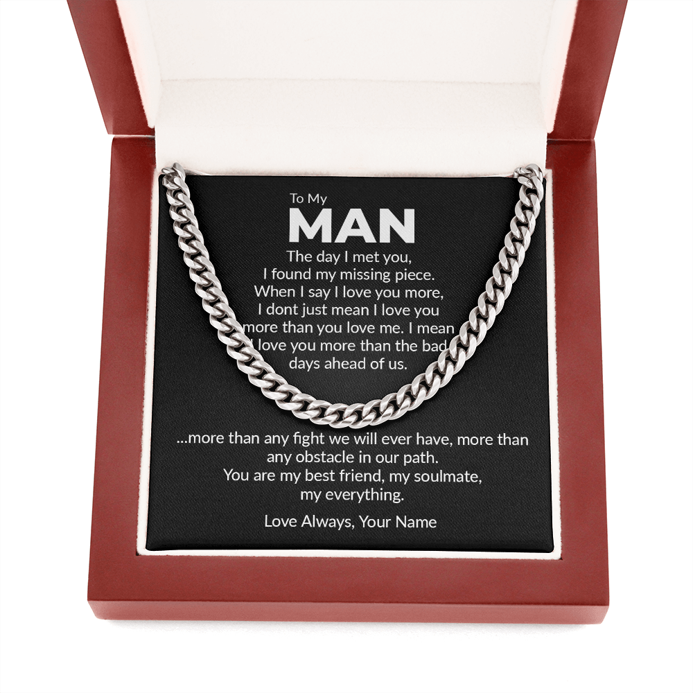 Personalized - the day i met you, to my man