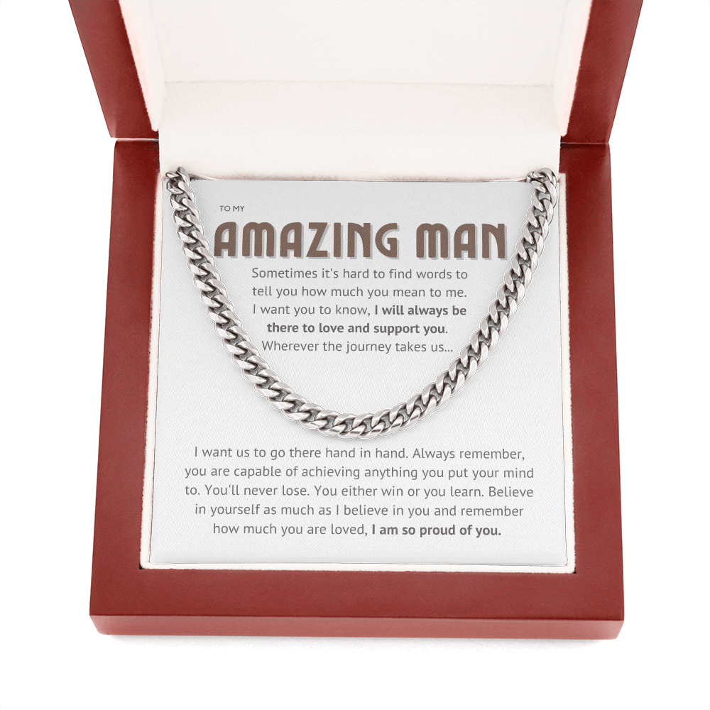 To my amazing man - proud of you II, brown