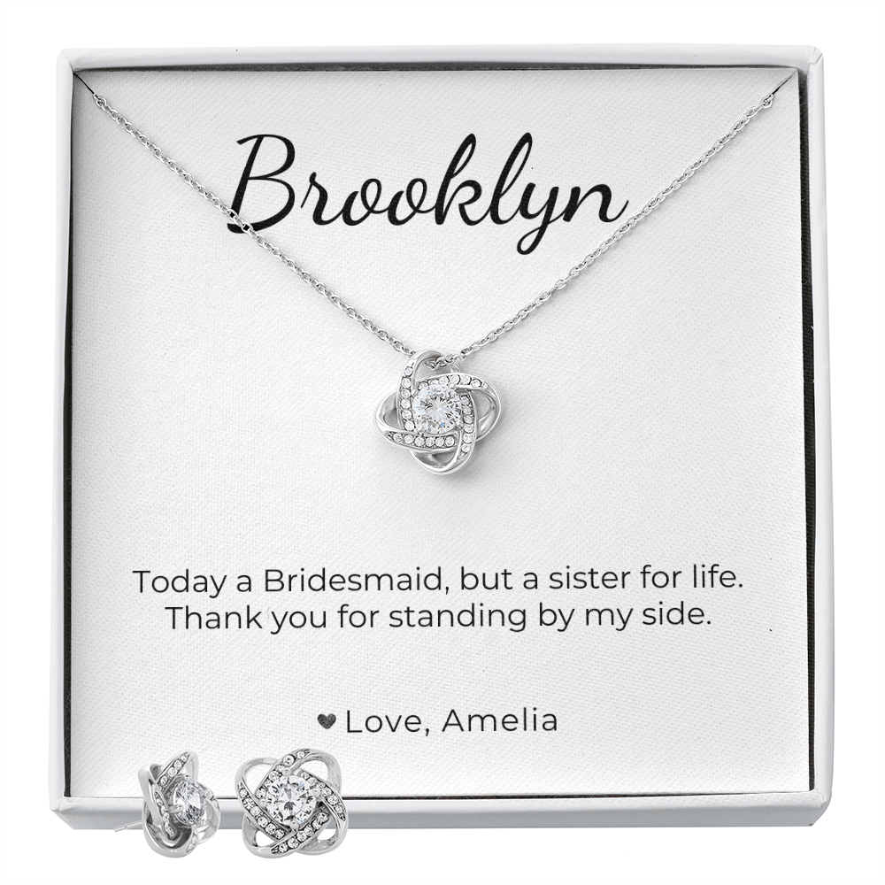 bridesmaid - sister for life wedding, Set