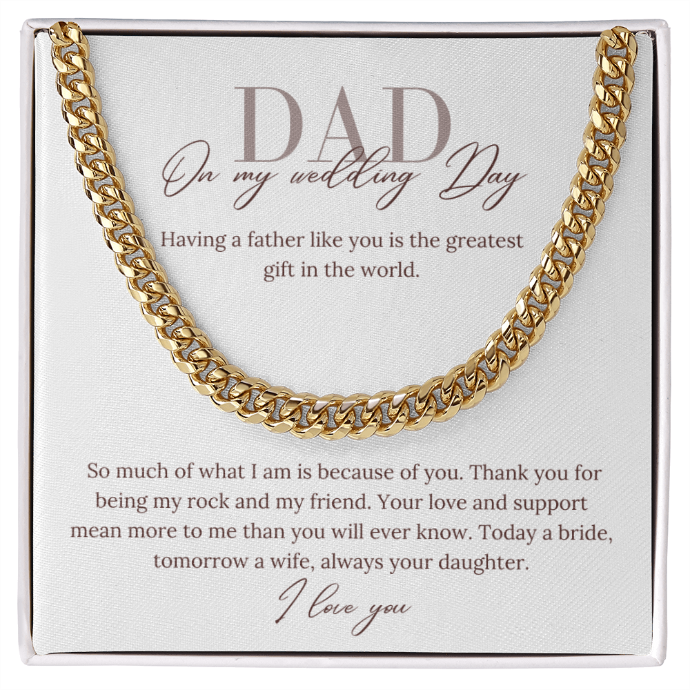 Father of the Bride, the greatest gift