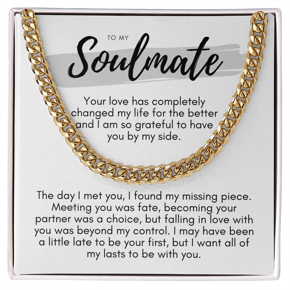 Soulmate, Life for the Better Cuban link smm4wbgpb Cuban link