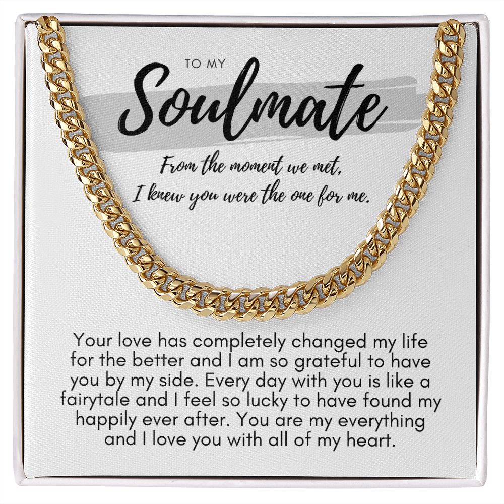 Soulmate, The Moment We Met Cuban link smm5wbgpb Cuban link