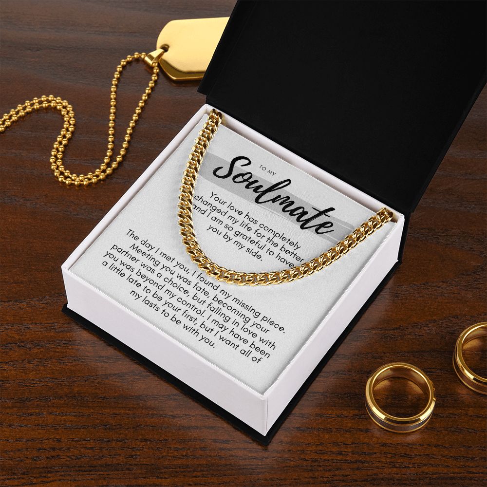 Soulmate, Life for the Better Cuban link smm4wbgpb Cuban link