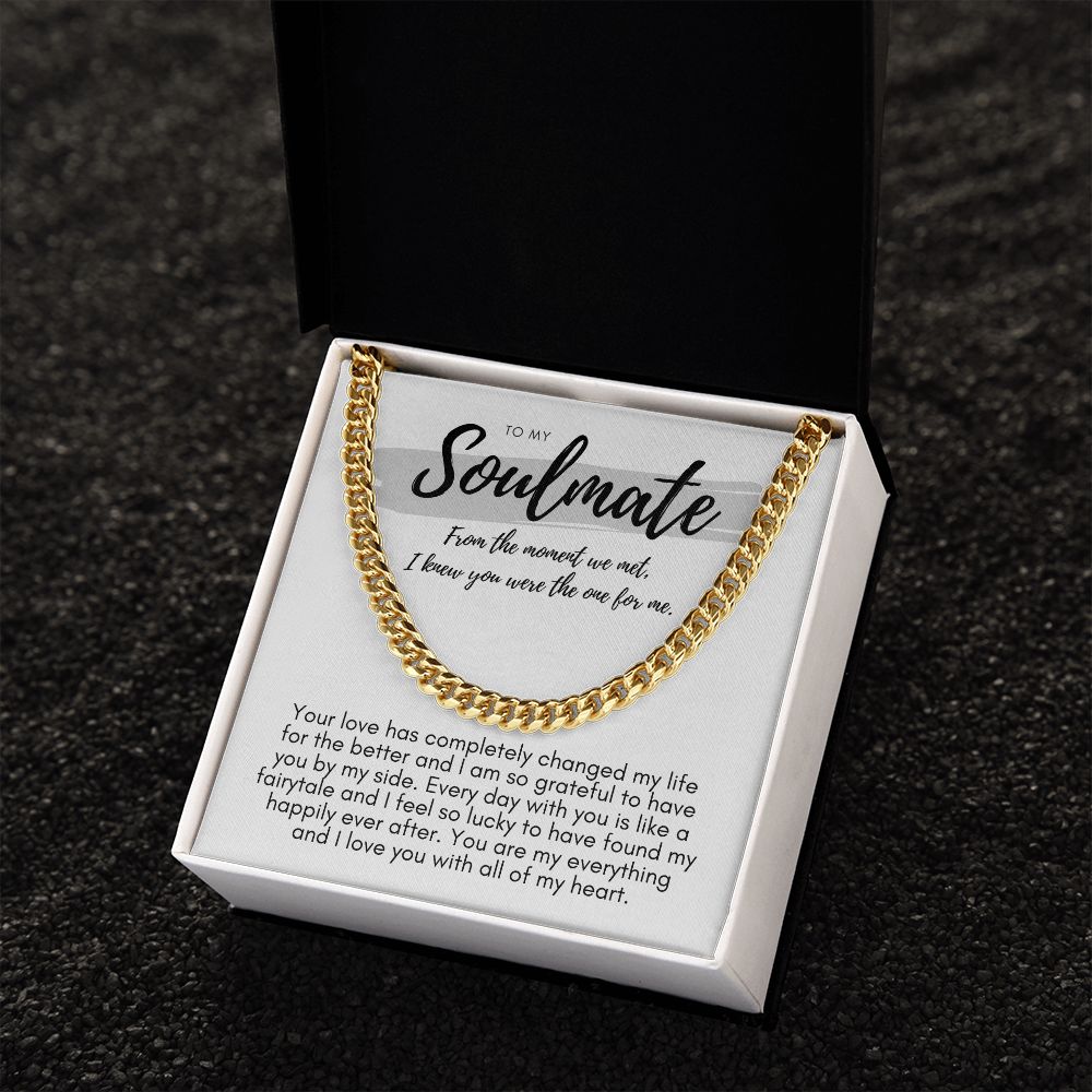 Soulmate, The Moment We Met Cuban link smm5wbgpb Cuban link