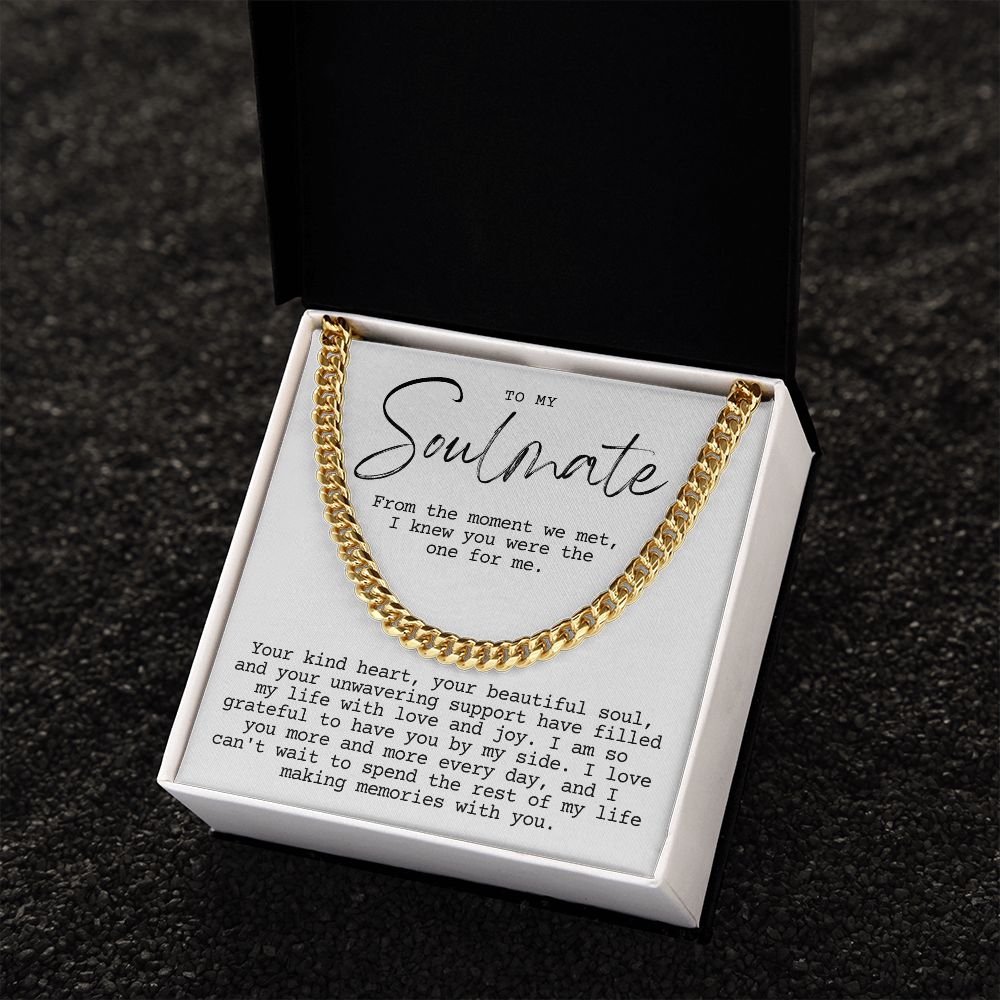 Soulmate, The moment we met Cuban link smm3wbgtt