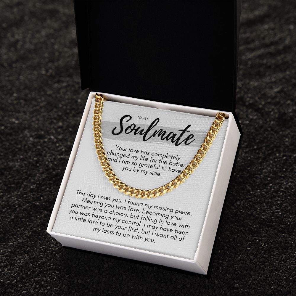 Soulmate, Life for the Better Cuban link smm4wbgpb Cuban link