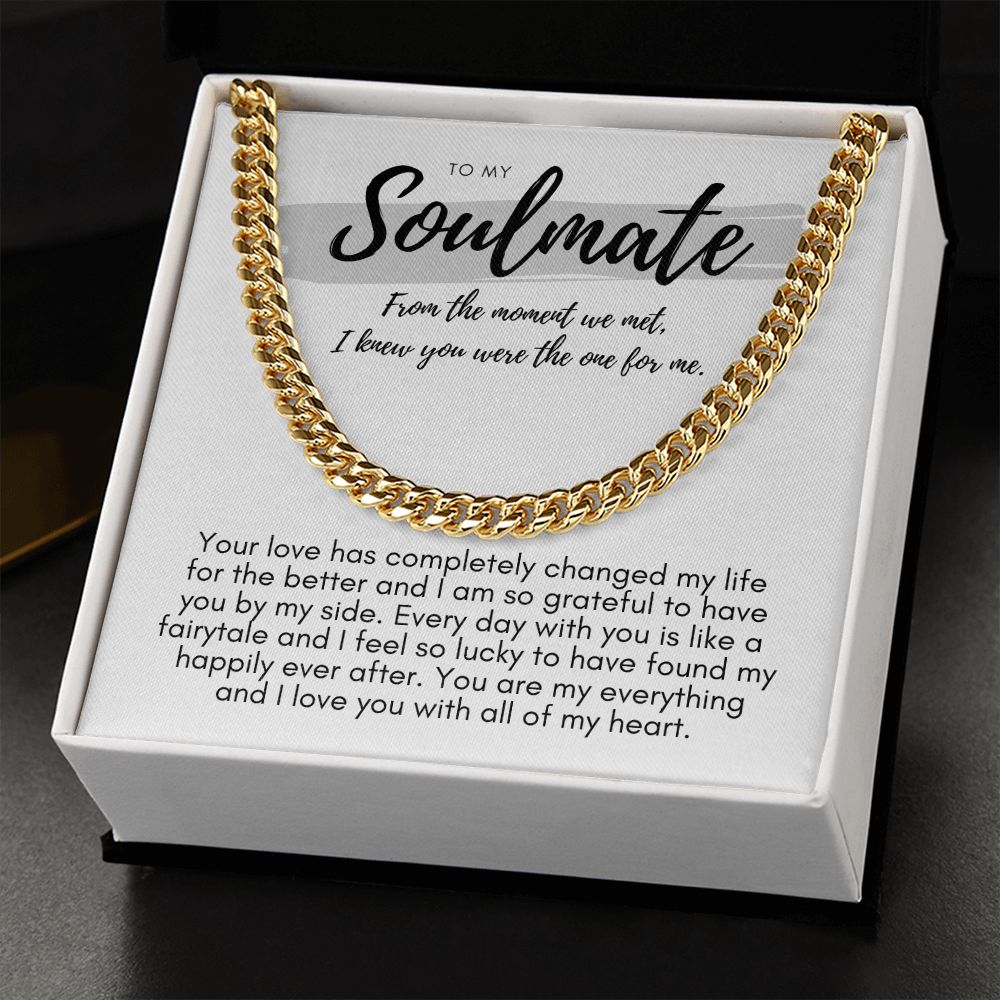 Soulmate, The Moment We Met Cuban link smm5wbgpb Cuban link