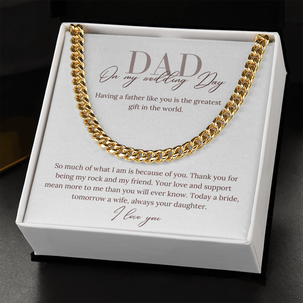Father of the Bride, the greatest gift