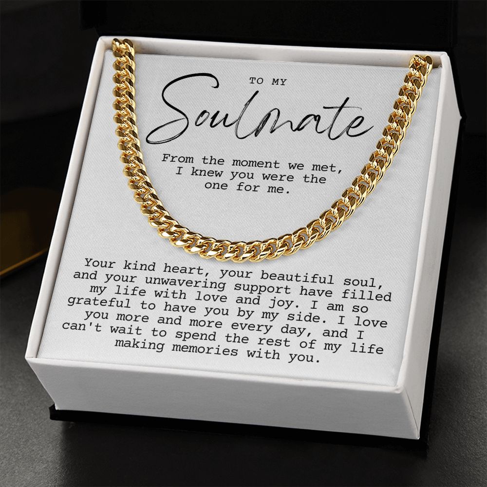 Soulmate, The moment we met Cuban link smm3wbgtt