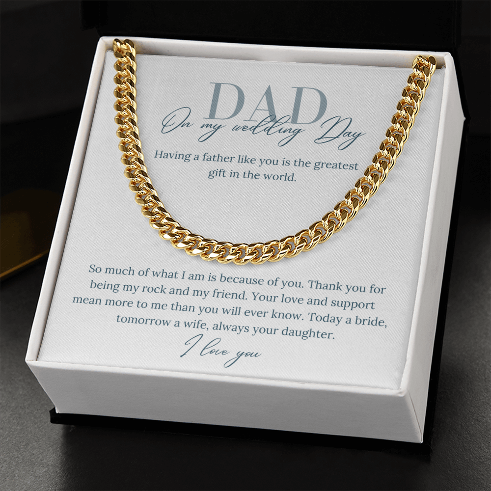 Father of the Bride, greatest gift, mint