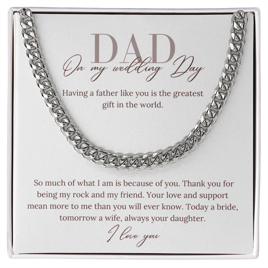 Father of the Bride, the greatest gift