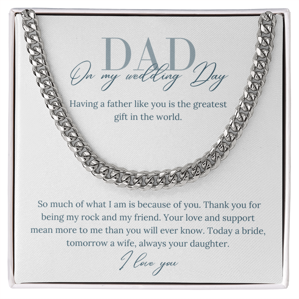 Father of the Bride, greatest gift, mint