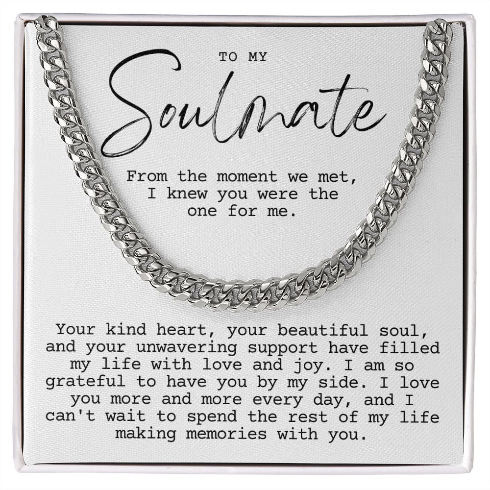 Soulmate, The moment we met Cuban link smm3wbgtt