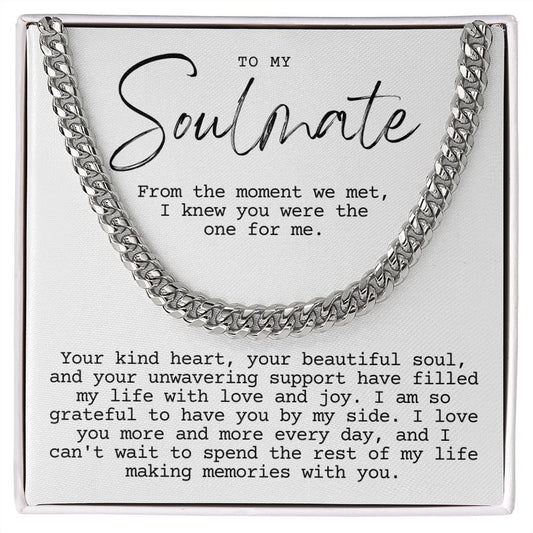 Soulmate, The moment we met Cuban link smm3wbgtt