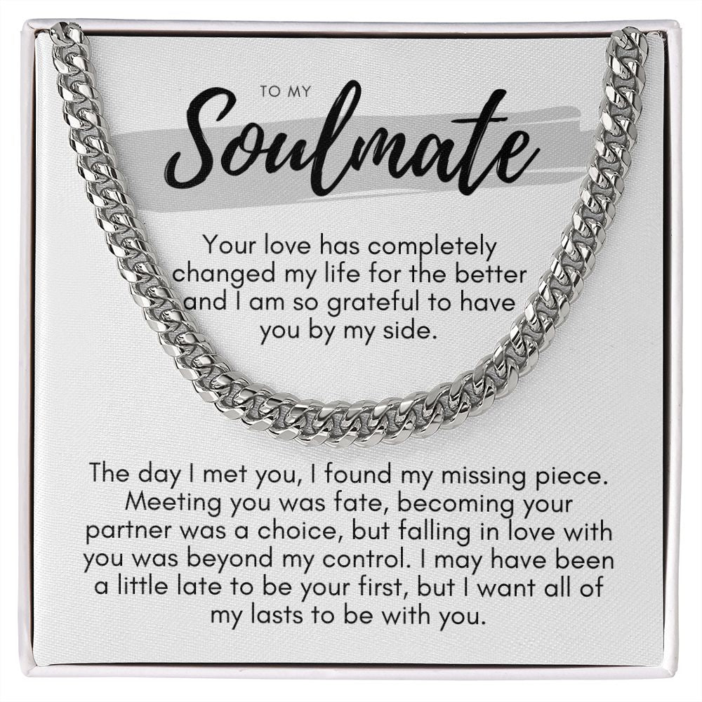 Soulmate, Life for the Better Cuban link smm4wbgpb Cuban link