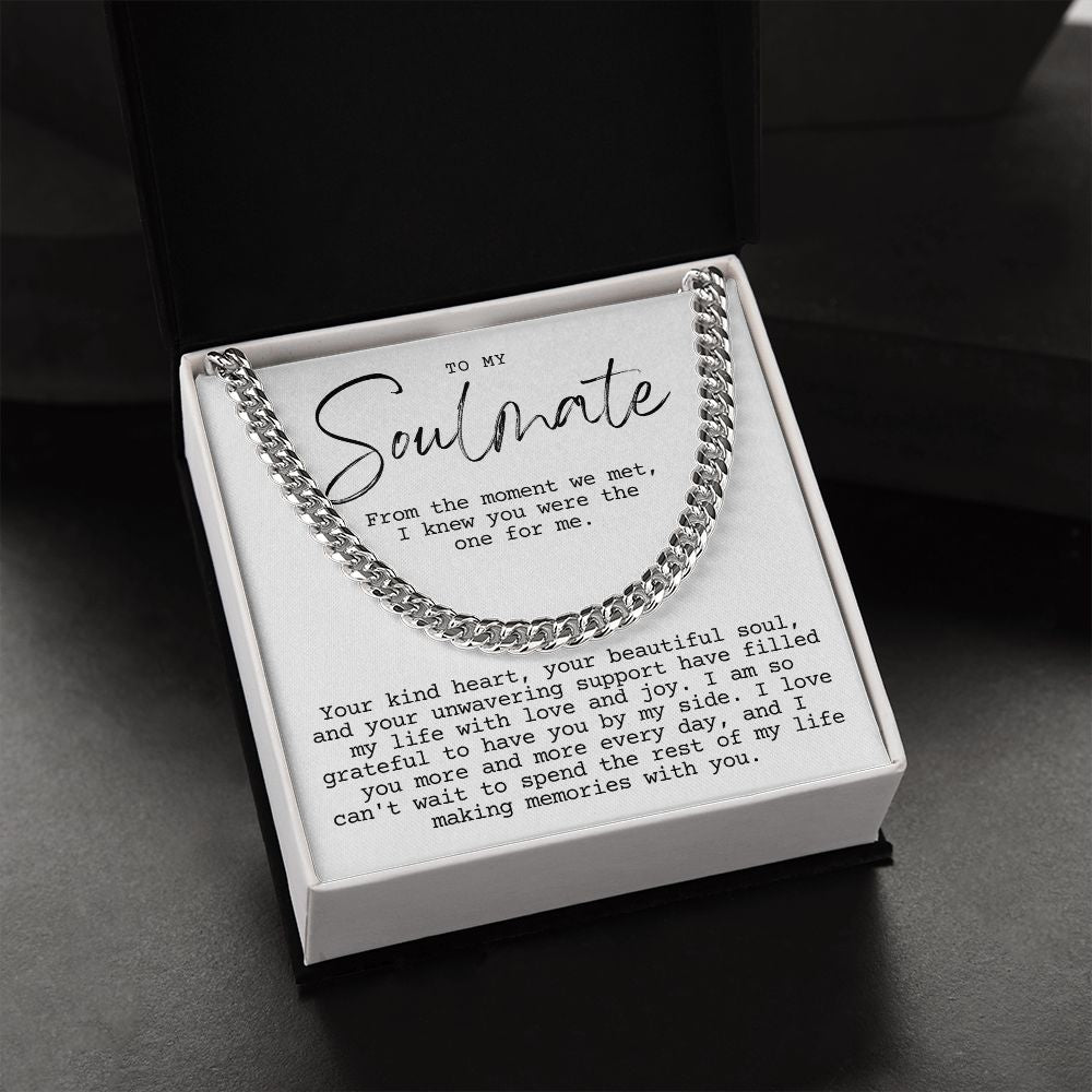 Soulmate, The moment we met Cuban link smm3wbgtt