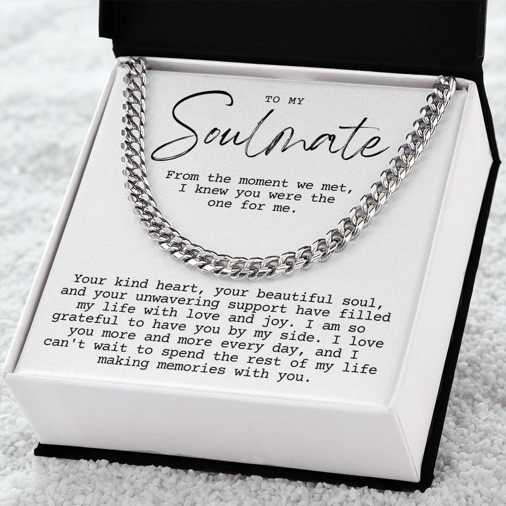 Soulmate, The moment we met Cuban link smm3wbgtt