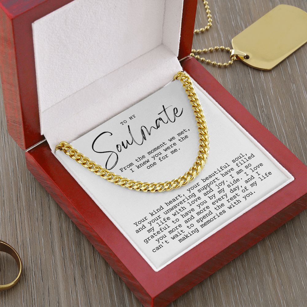 Soulmate, The moment we met Cuban link smm3wbgtt