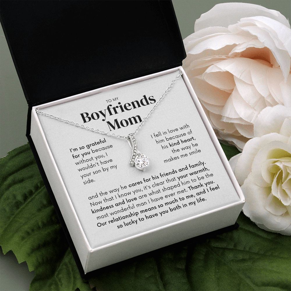 To my Boyfriends mom, Your son by my side