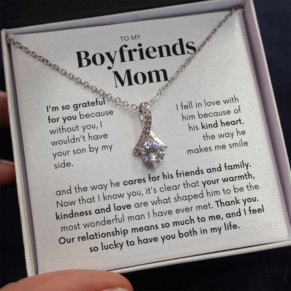 To my Boyfriends mom, Your son by my side