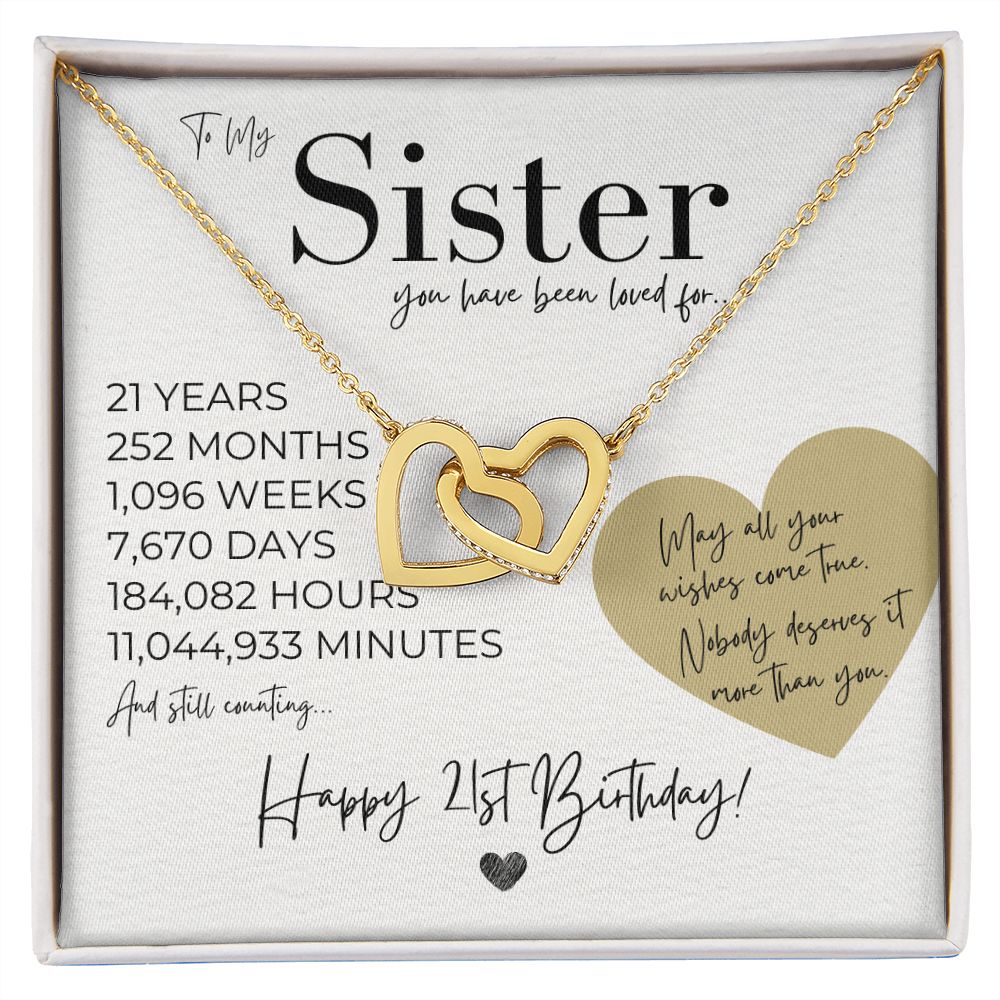 21st bday gift for her, Sister, You Have Been Loved