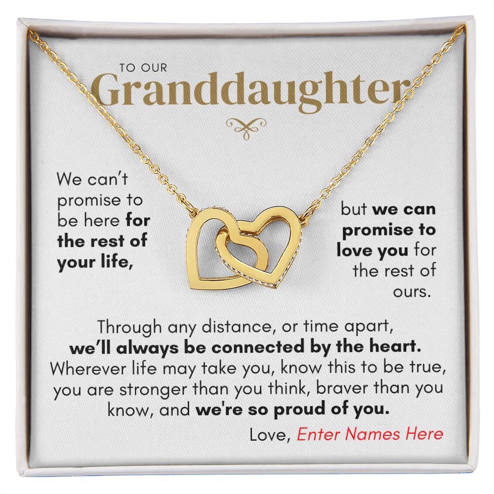 Personalized Granddaughter from Us, Connected by Heart