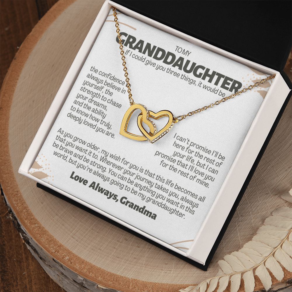 To Granddaughter from Grandma, Give you three things