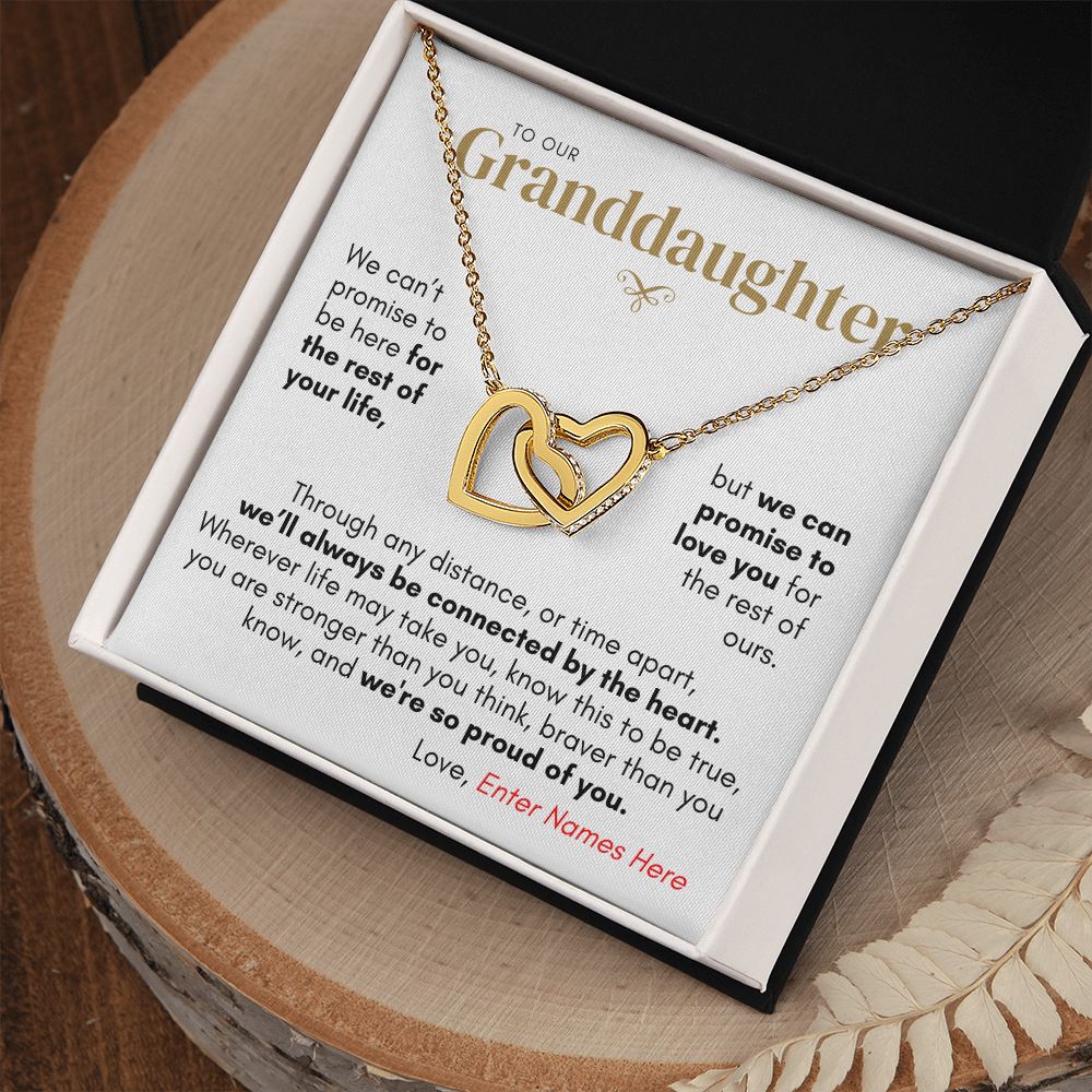 Personalized Granddaughter from Us, Connected by Heart