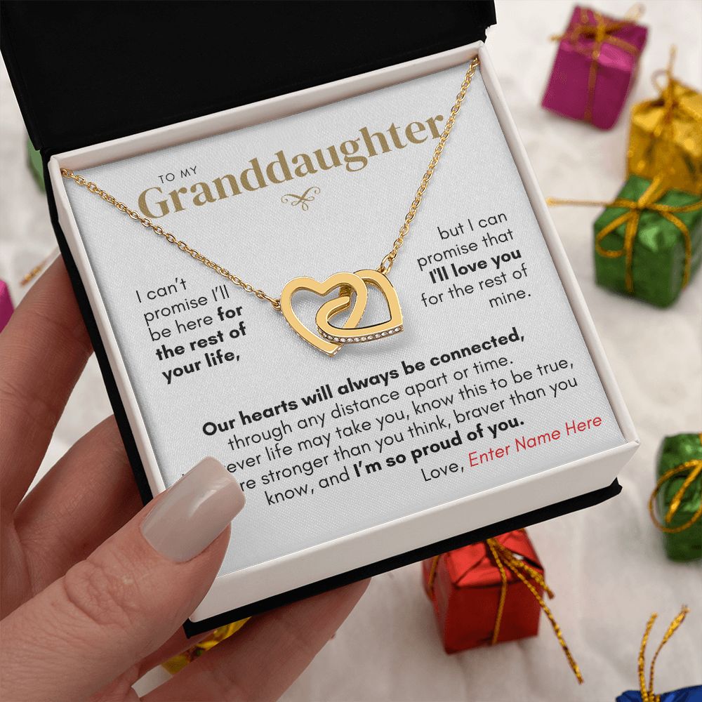 Personalized Granddaughter from Grandpa, Connected by Heart