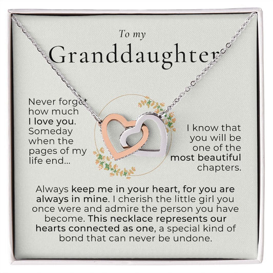 To Granddaughter - Connected as one