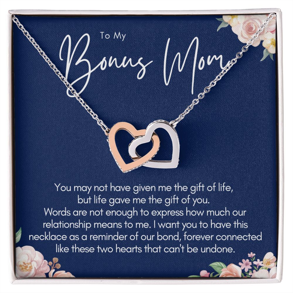 Bonus Mom Gift, forever connected 2 hearts